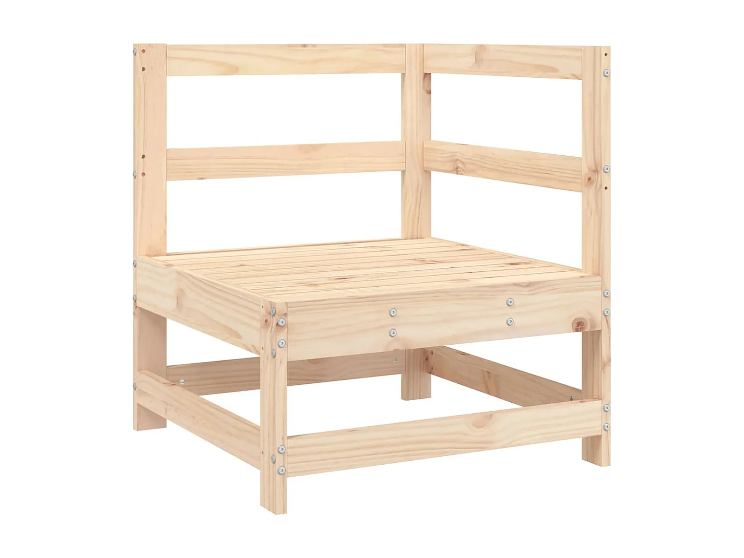 8 pcs conjunto lounge de jardim pinho maciço