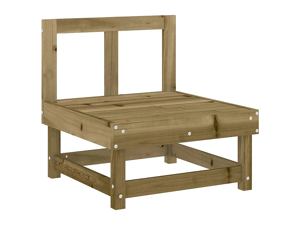 Salon de jardin 5 pcs bois de pin imprégné