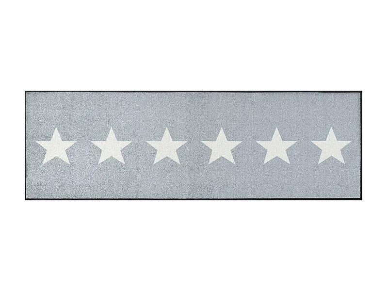 Paillasson 40x60 tissé motif enfant STARS gris