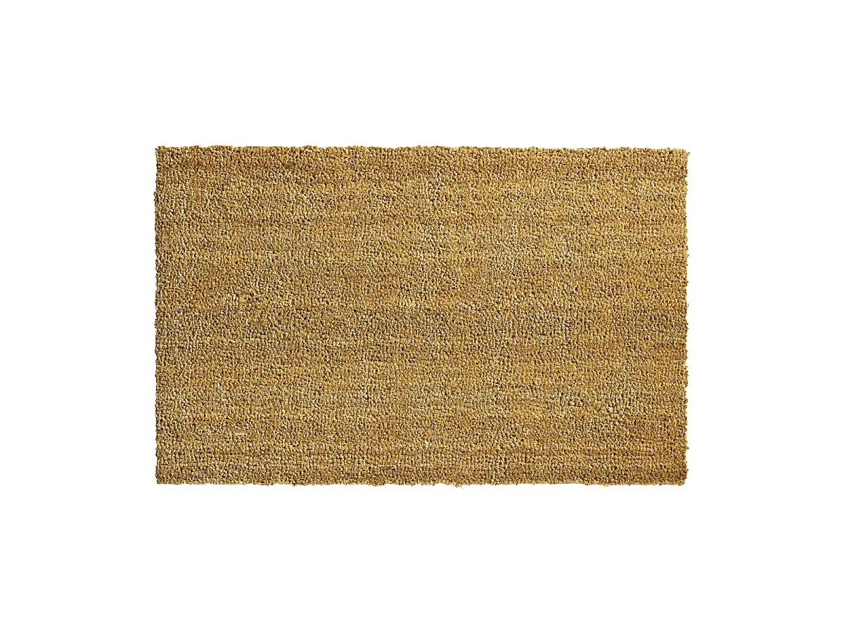 Paillasson 50x80 tissé en coco motif uni ECO COCO beige