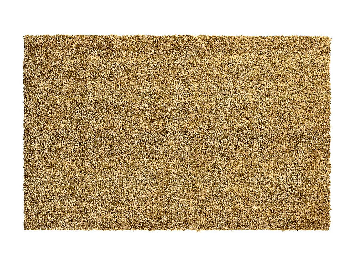 Paillasson 50x80 tissé en coco motif uni ECO COCO beige