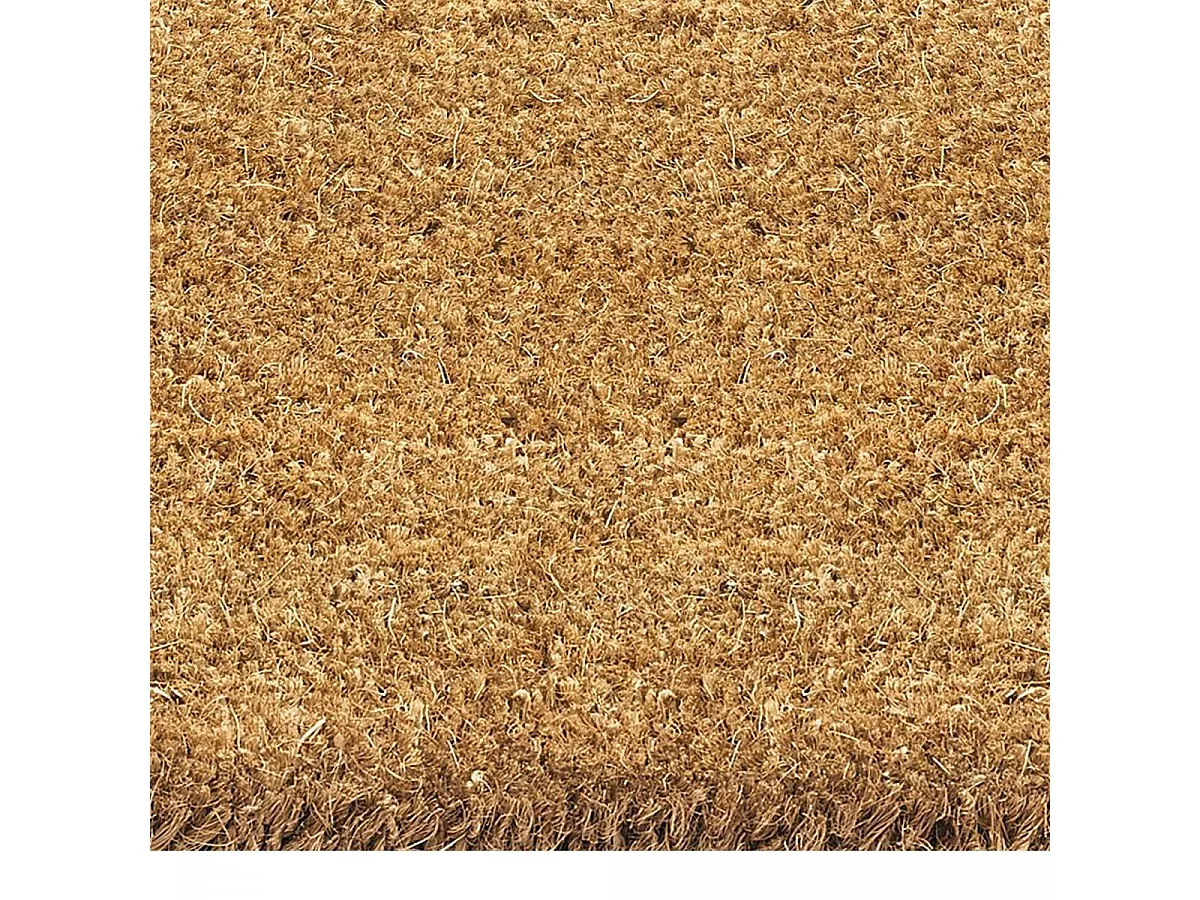 Paillasson 50x80 tissé en coco motif uni ECO COCO beige