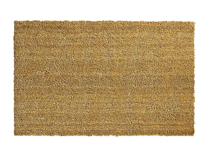 Paillasson 50x80 tissé en coco motif uni ECO COCO beige
