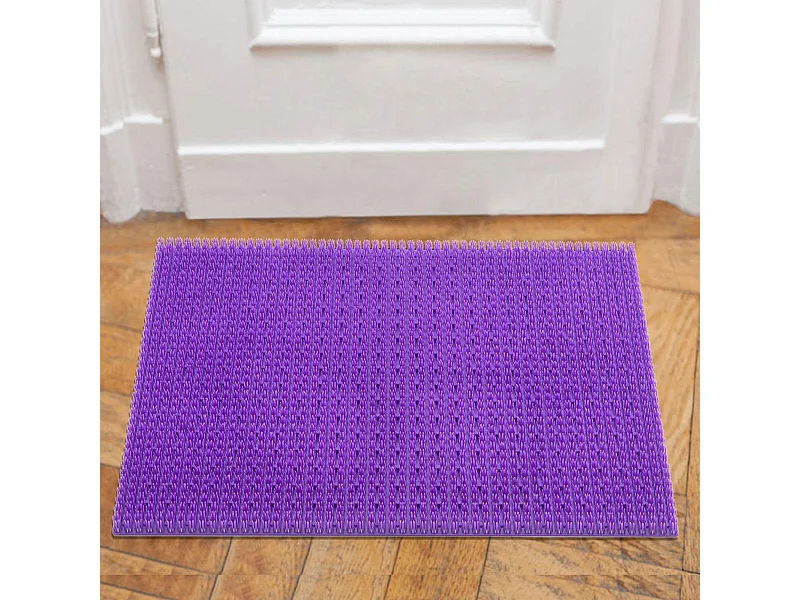 Paillasson 40x60 tissé motif uni TRENDY violet