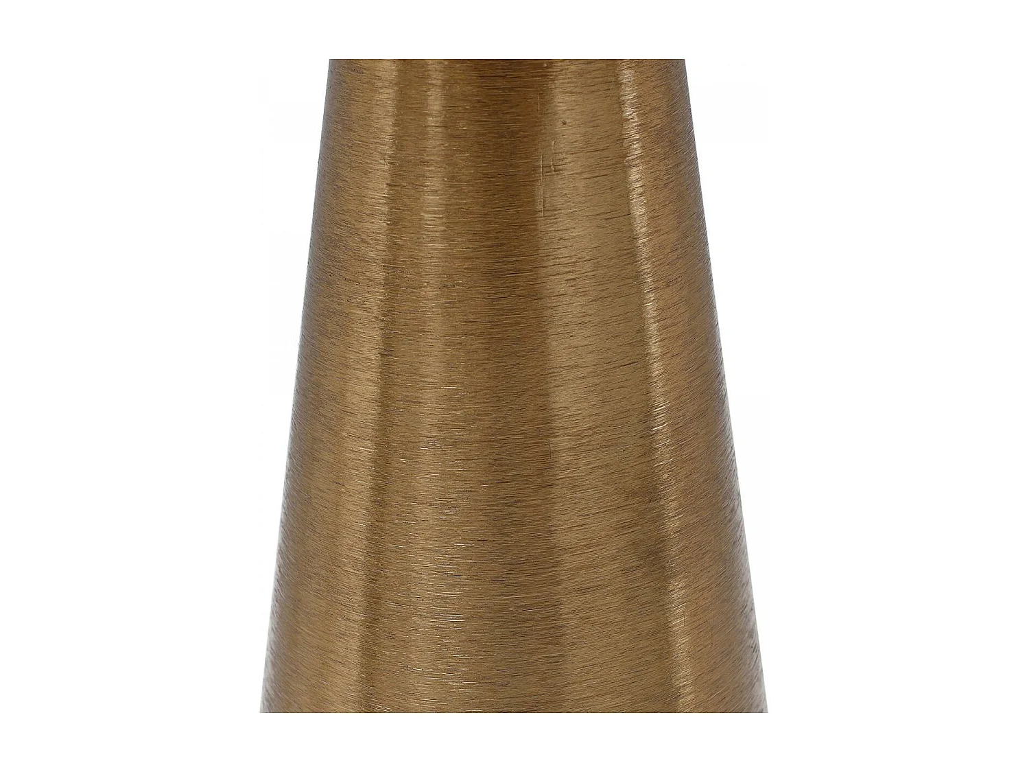 Bougeoir fait à la main en fer TIGE 11x11x29,5 or et vert foncé