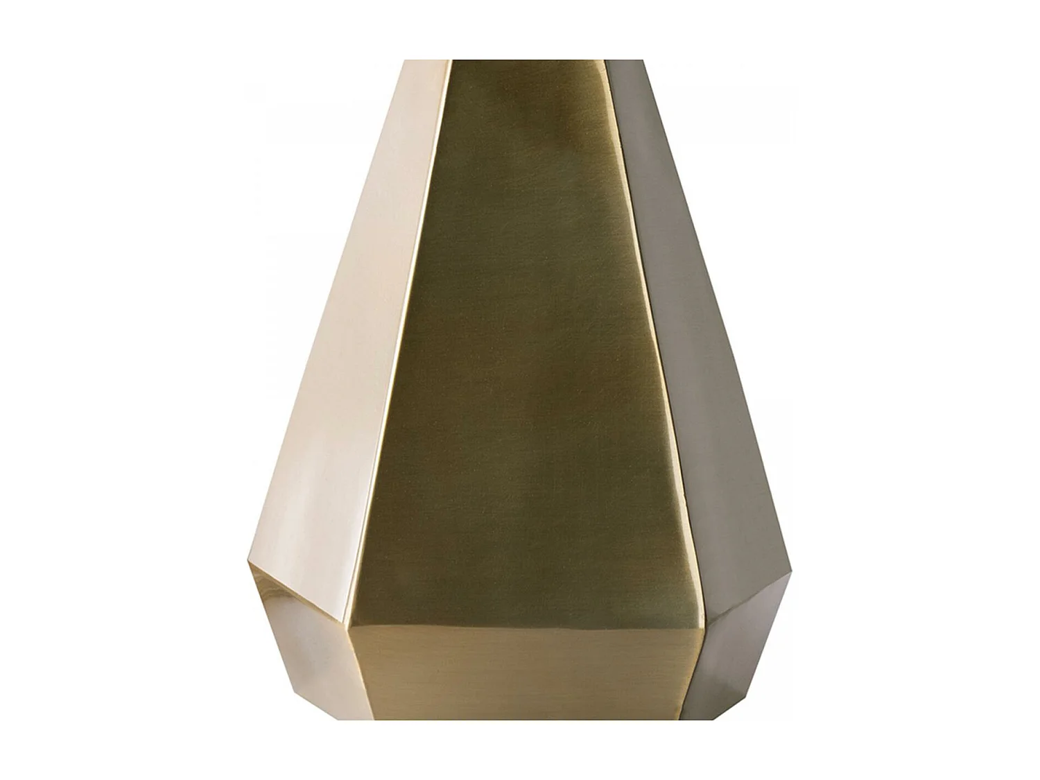 Bougeoir fait à la main en fer BIZO 20,5x20,5x48 or et noir