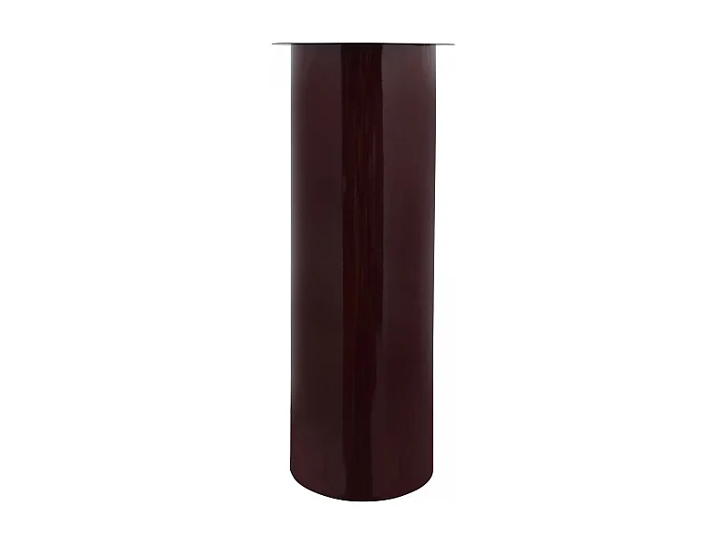 Bougeoir fait à la main en fer CIRE 25x25x60 prune et gris