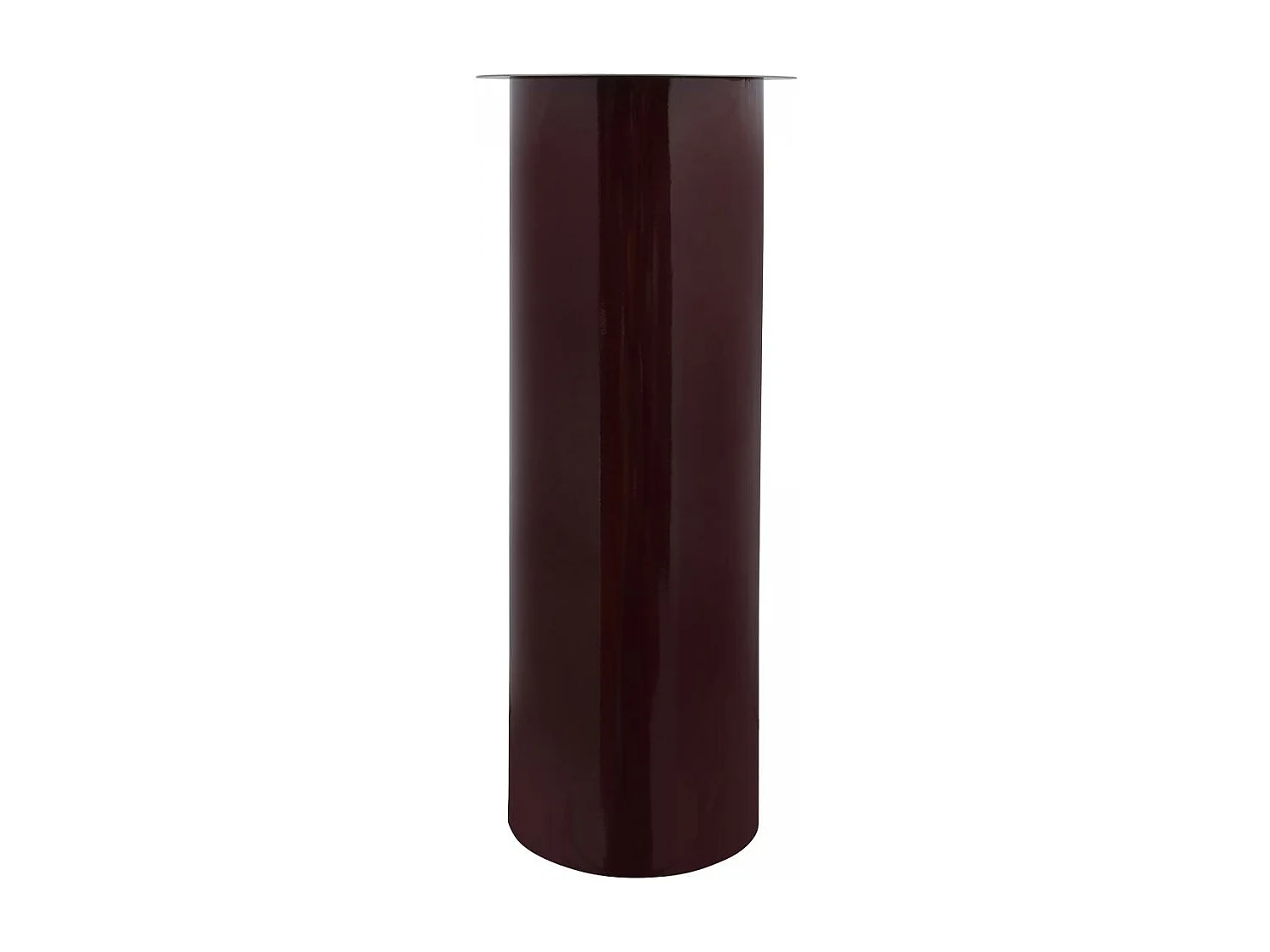 Bougeoir fait à la main en fer CIRE 25x25x60 prune et gris