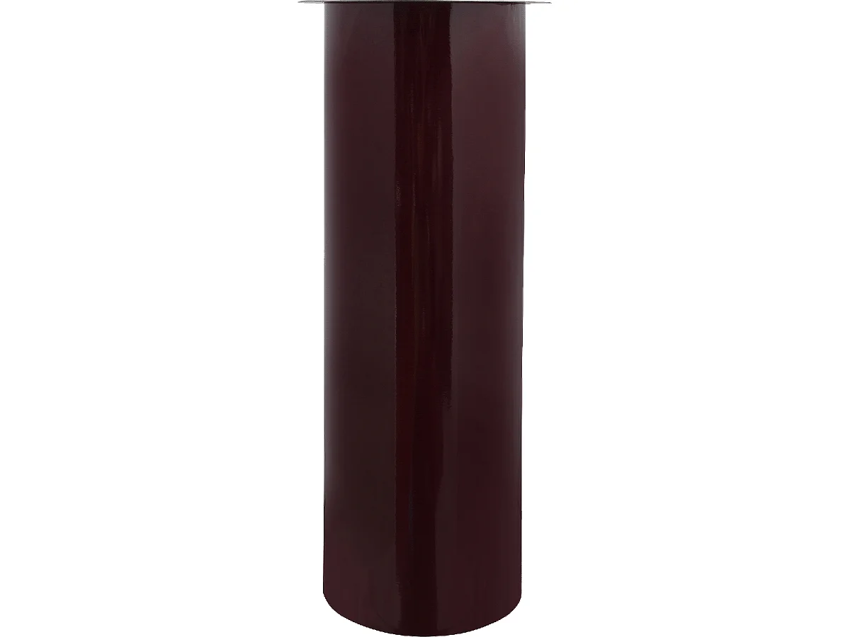 Bougeoir fait à la main en fer CIRE 25x25x60 prune et gris