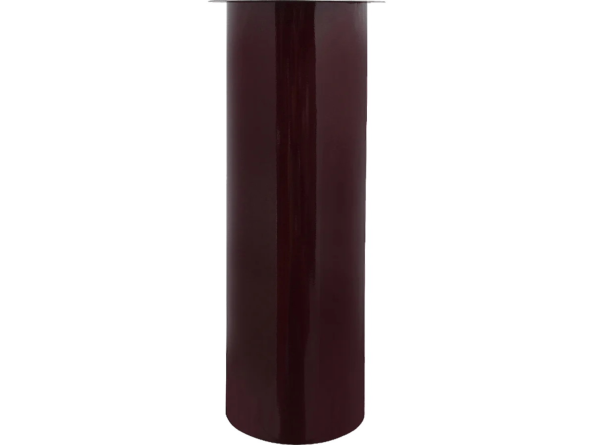 Bougeoir fait à la main en fer CIRE 25x25x60 prune et gris