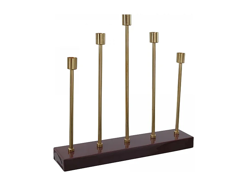 Chandelier fait à la main en fer CINTIGE 40x9x40 bordeaux et or