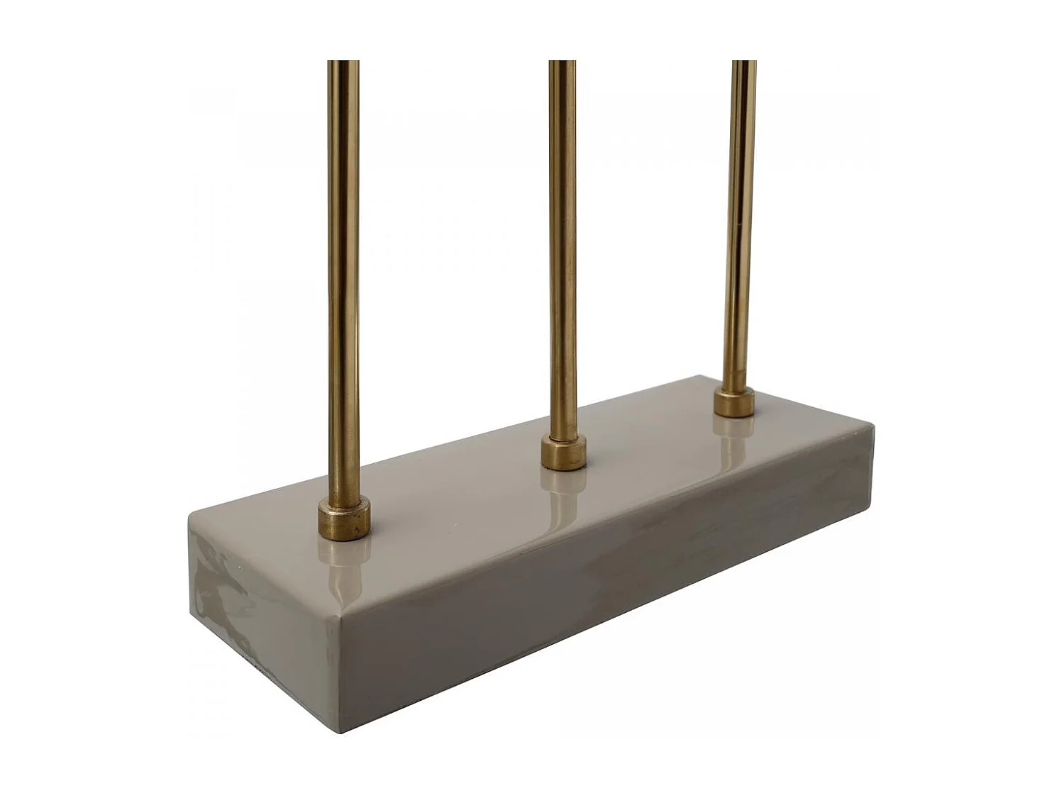 Chandelier fait à la main en fer TRETIGE 26x9x39,5 taupe et or