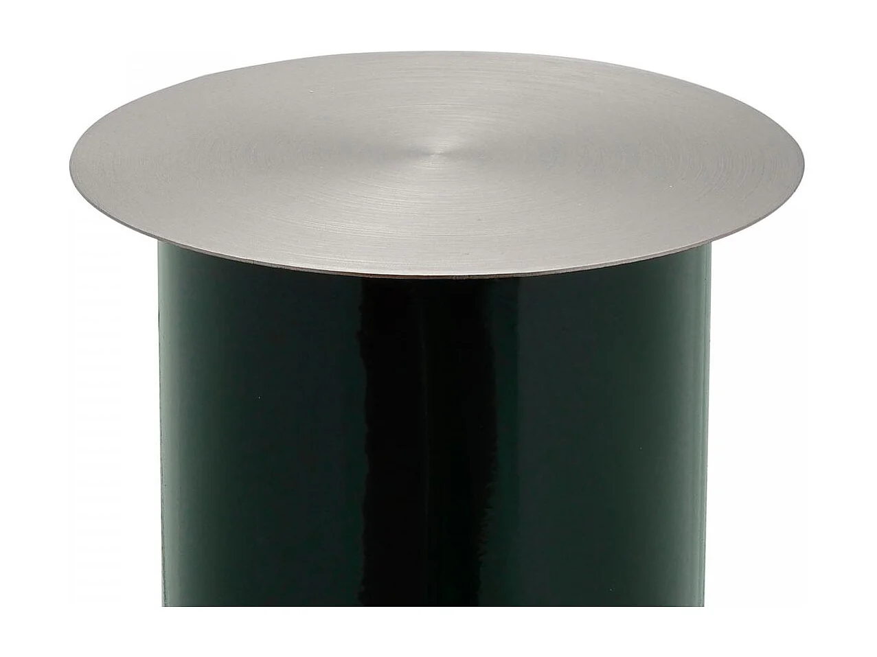 Bougeoir fait à la main en fer CIRE 25x25x60 vert foncé et gris