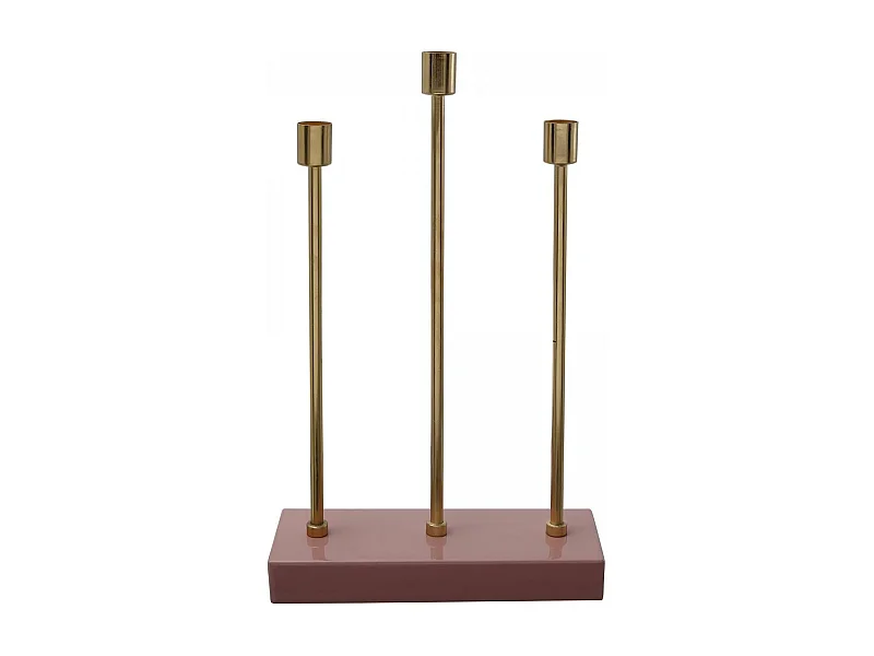 Chandelier fait à la main en fer TRETIGE 26x9x39,5 rose et or