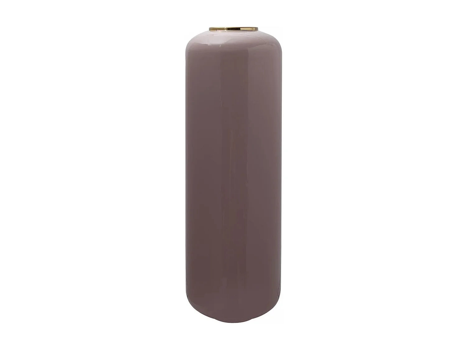 Vase fait à la main en fer OE 30x30x91 vieux rose et or