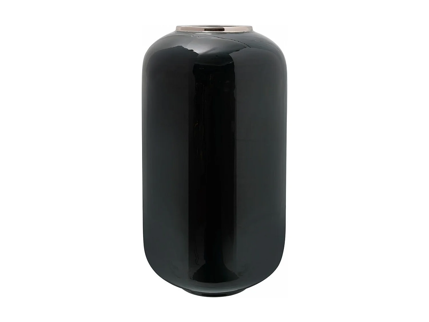 Vase fait à la main en fer OBLE 24x24x48,5 vert foncé et gris