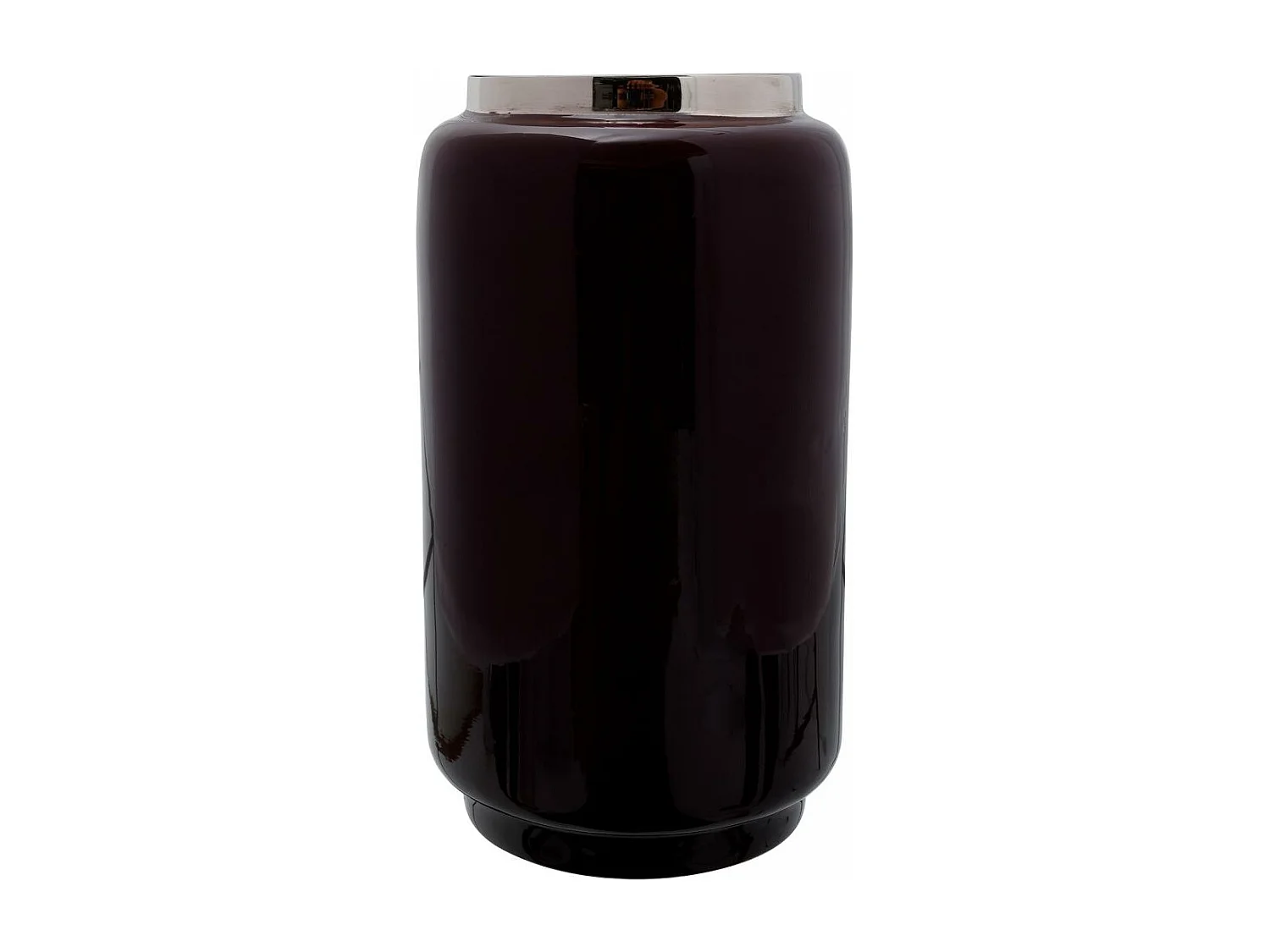 Vase fait à la main en fer ODLO 15x15x24,5 baies et gris