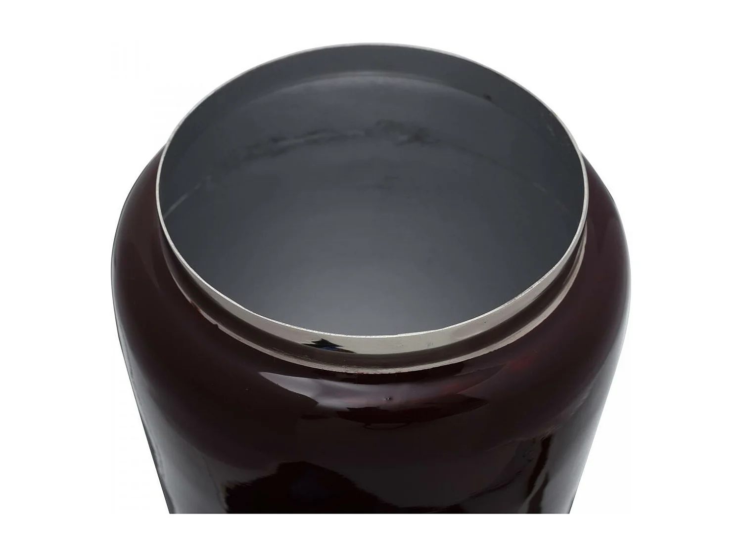 Vase fait à la main en fer ODLO 15x15x24,5 baies et gris