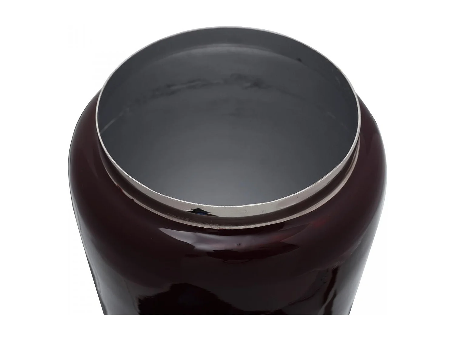 Vase fait à la main en fer ODLO 15x15x24,5 baies et gris