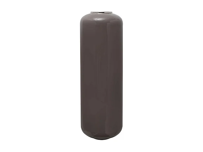Vase fait à la main en fer OE 30x30x91 gris clair et gris foncé
