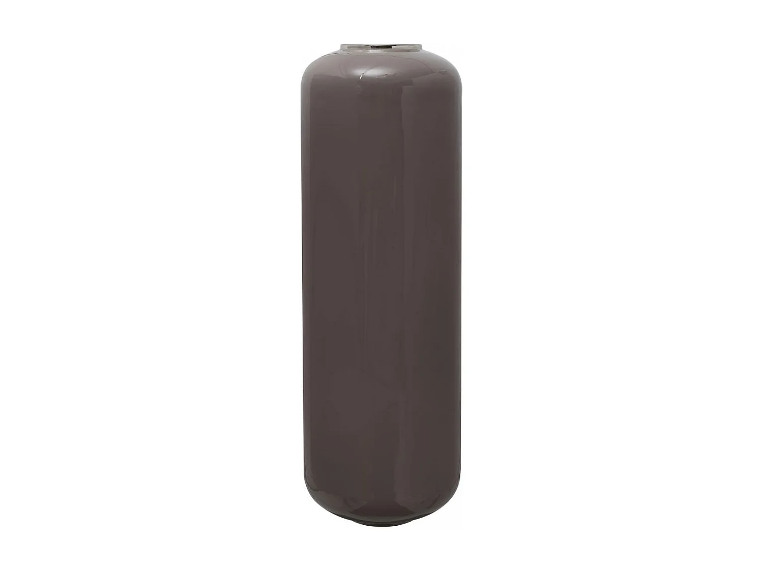 Vase fait à la main en fer OE 30x30x91 gris clair et gris foncé