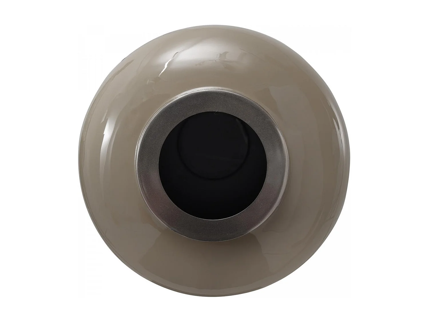 Vase fait à la main en fer OE 30x30x81 taupe et gris