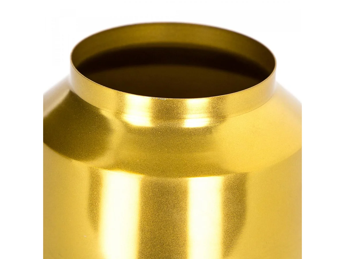 Vase fait à la main LOT DE 3 SHINE 15x15 gris et or