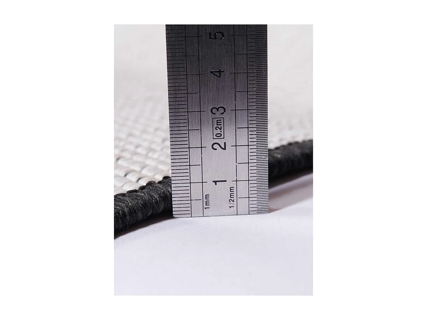 Tappeto da esterno, kilim reversibile 160x230 EX1 DOBLI nero e crema