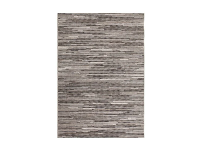 Tapis extérieur 200x290 tissé kilim beige et marron LYN45 SUNSAU