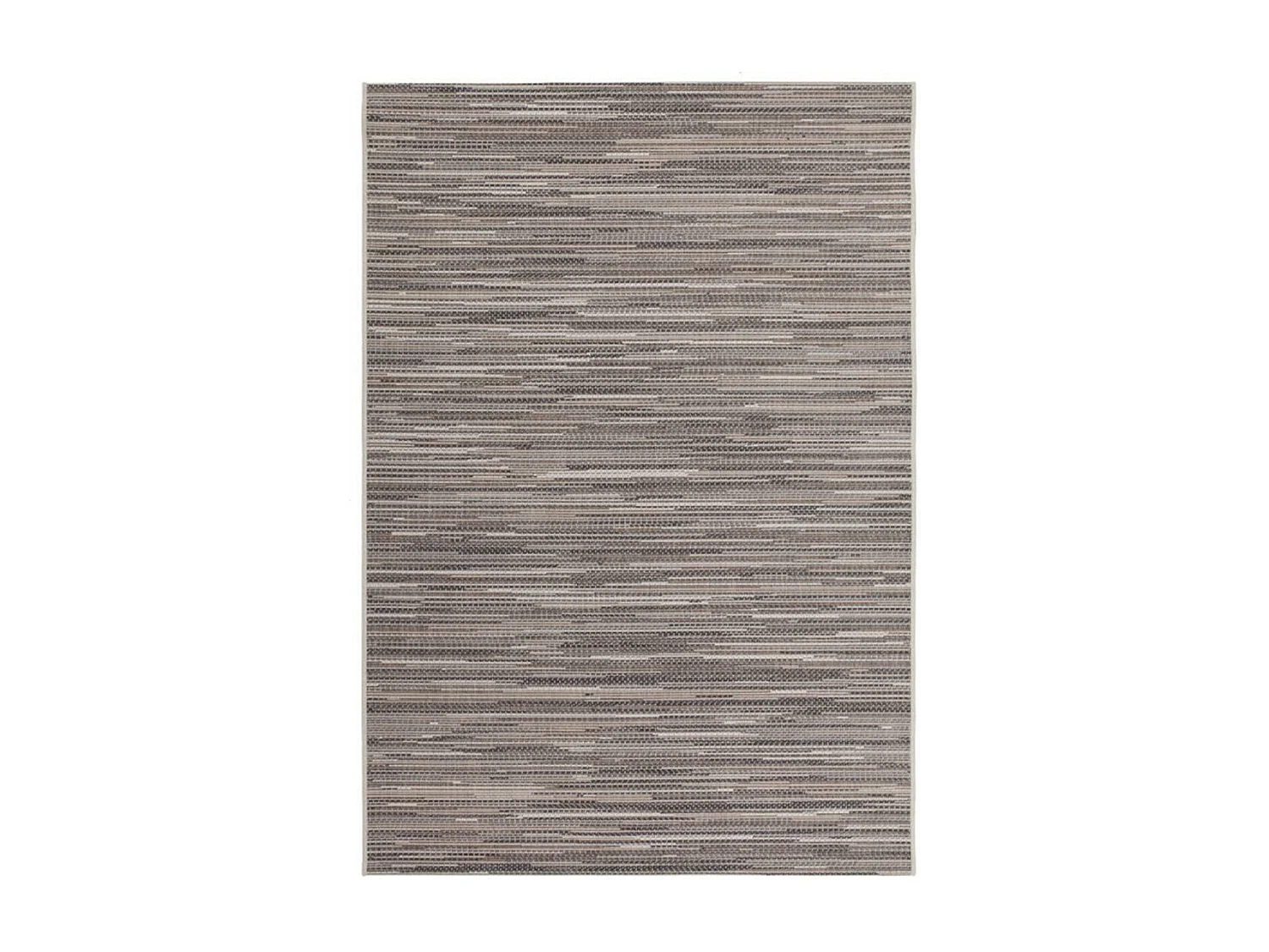 Tapis extérieur 200x290 tissé kilim beige et marron LYN45 SUNSAU