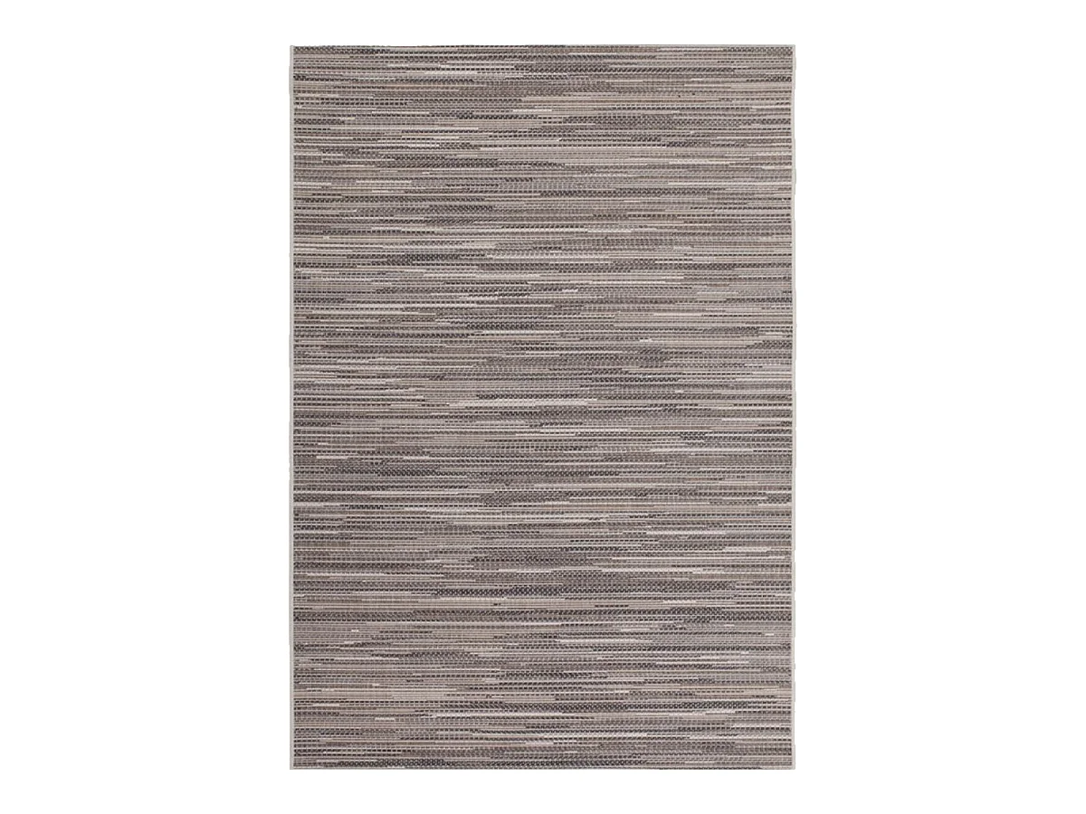 Tapis extérieur 200x290 tissé kilim beige et marron LYN45 SUNSAU