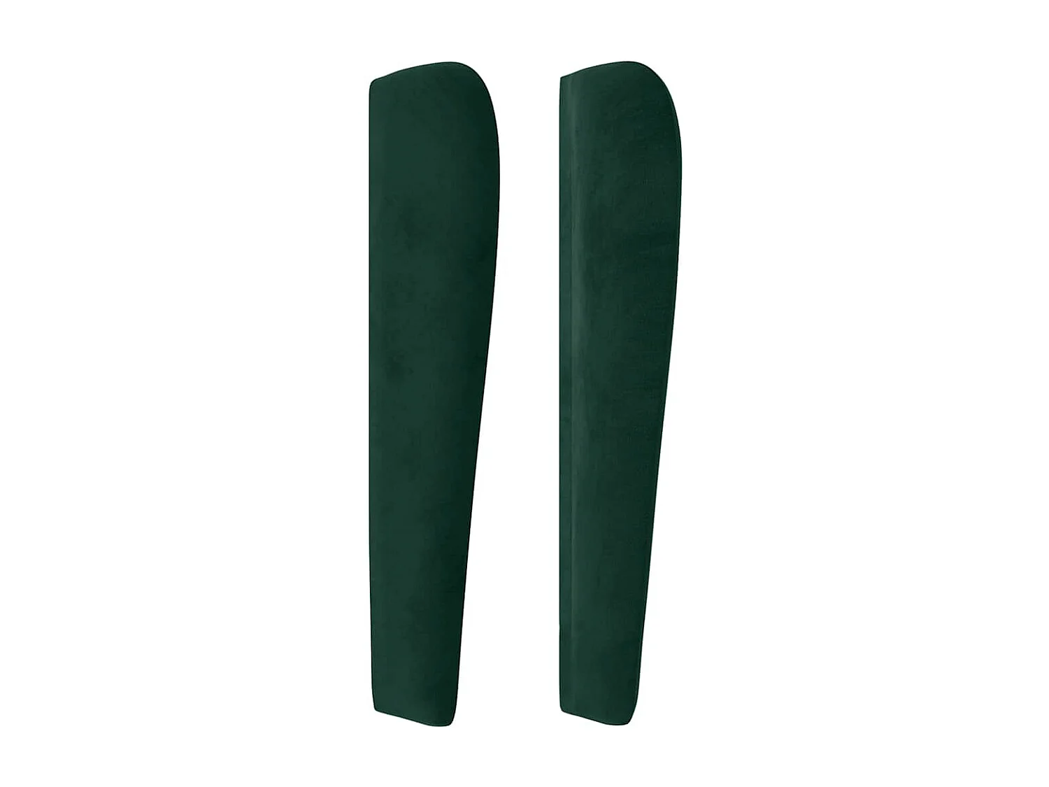 Hoofdbord met randen 163x23x118/128 cm fluweel donkergroen