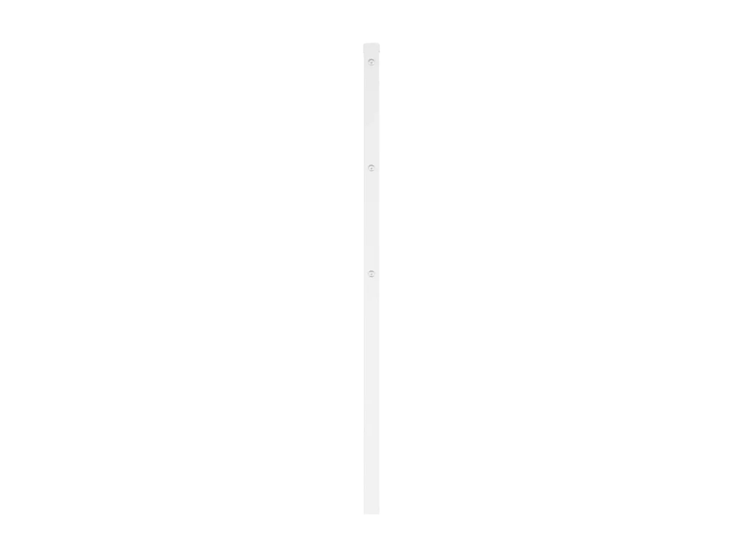Vervangend hoofdbord 100 cm metaal wit