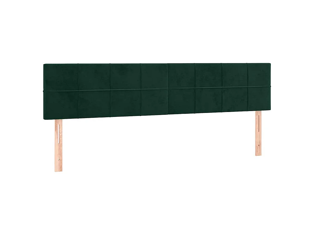 Tête de lit à LED Vert foncé 180x5x78/88 cm Velours