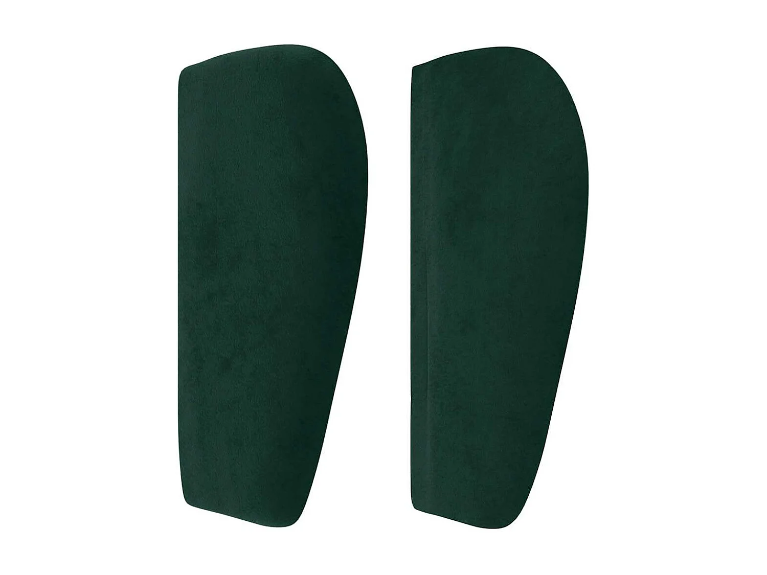 Tête de lit avec oreilles Vert foncé 163x23x78/88 cm Velours