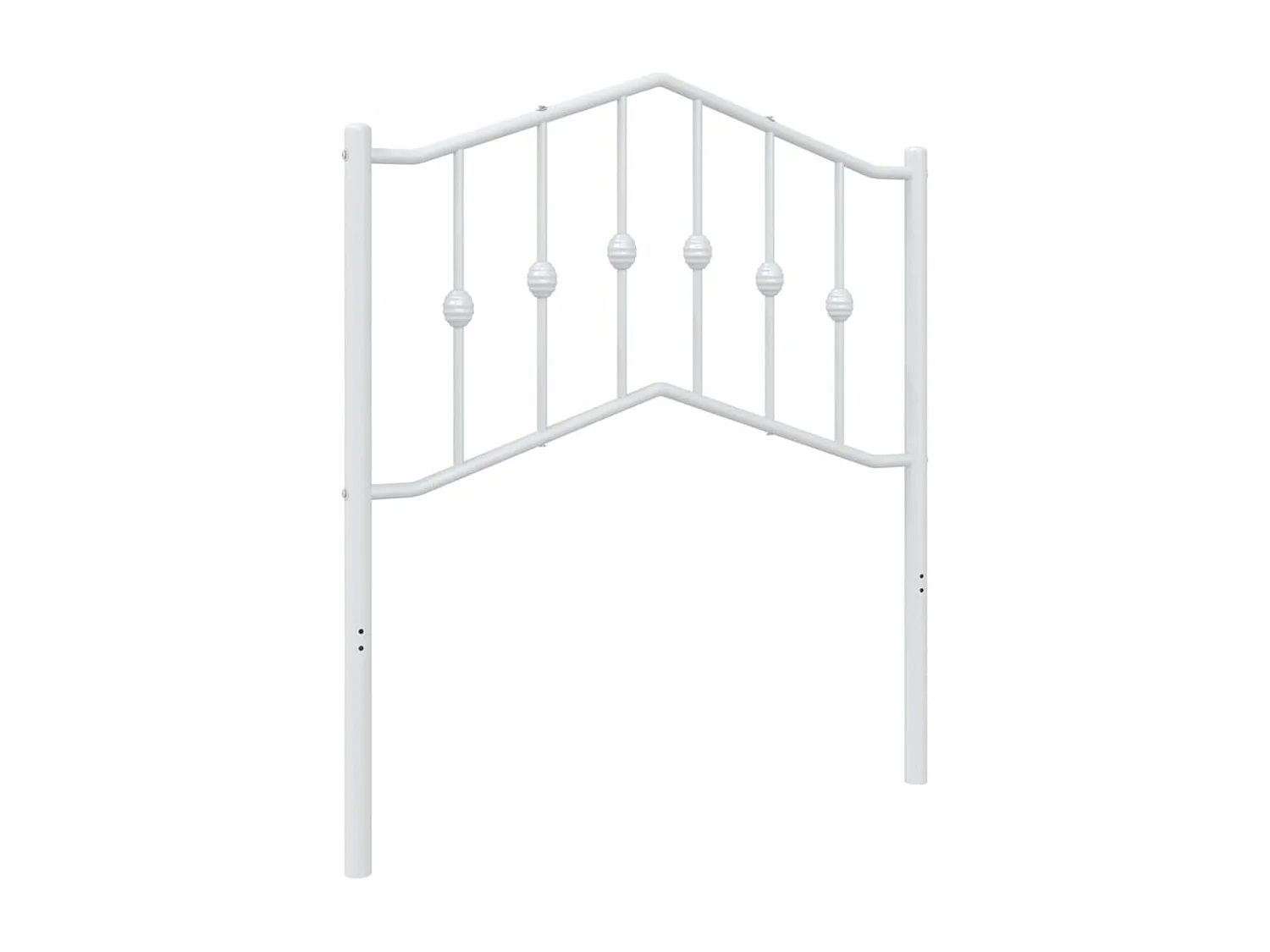 Tête de lit métal blanc 80 cm