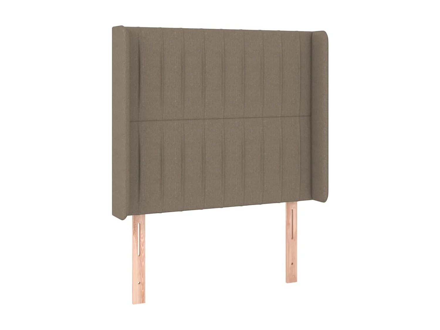 Tête de lit avec oreilles Taupe 83x16x118/128 cm Tissu
