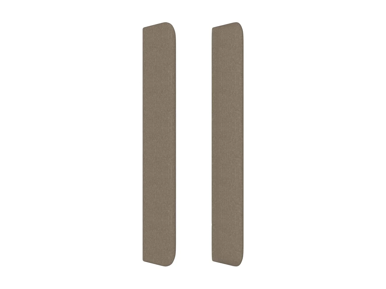 Tête de lit avec oreilles Taupe 83x16x118/128 cm Tissu