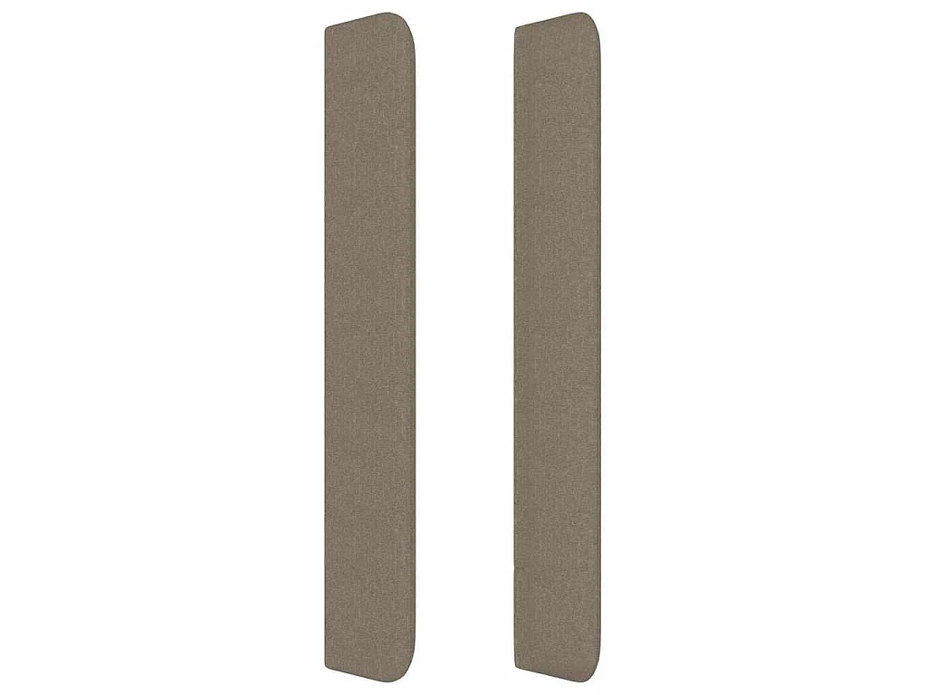 Tête de lit avec oreilles Taupe 83x16x118/128 cm Tissu