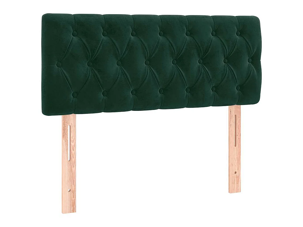 Tête de lit Vert foncé 90x7x78/88 cm Velours