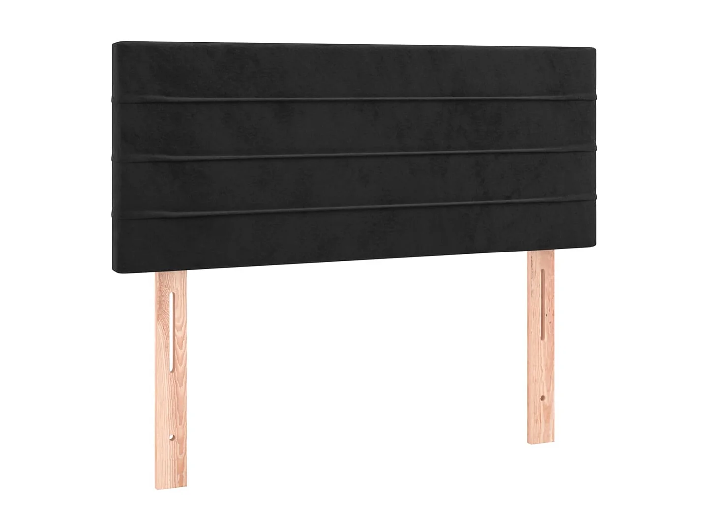 Tête de lit à LED Noir 90x5x78/88 cm Velours