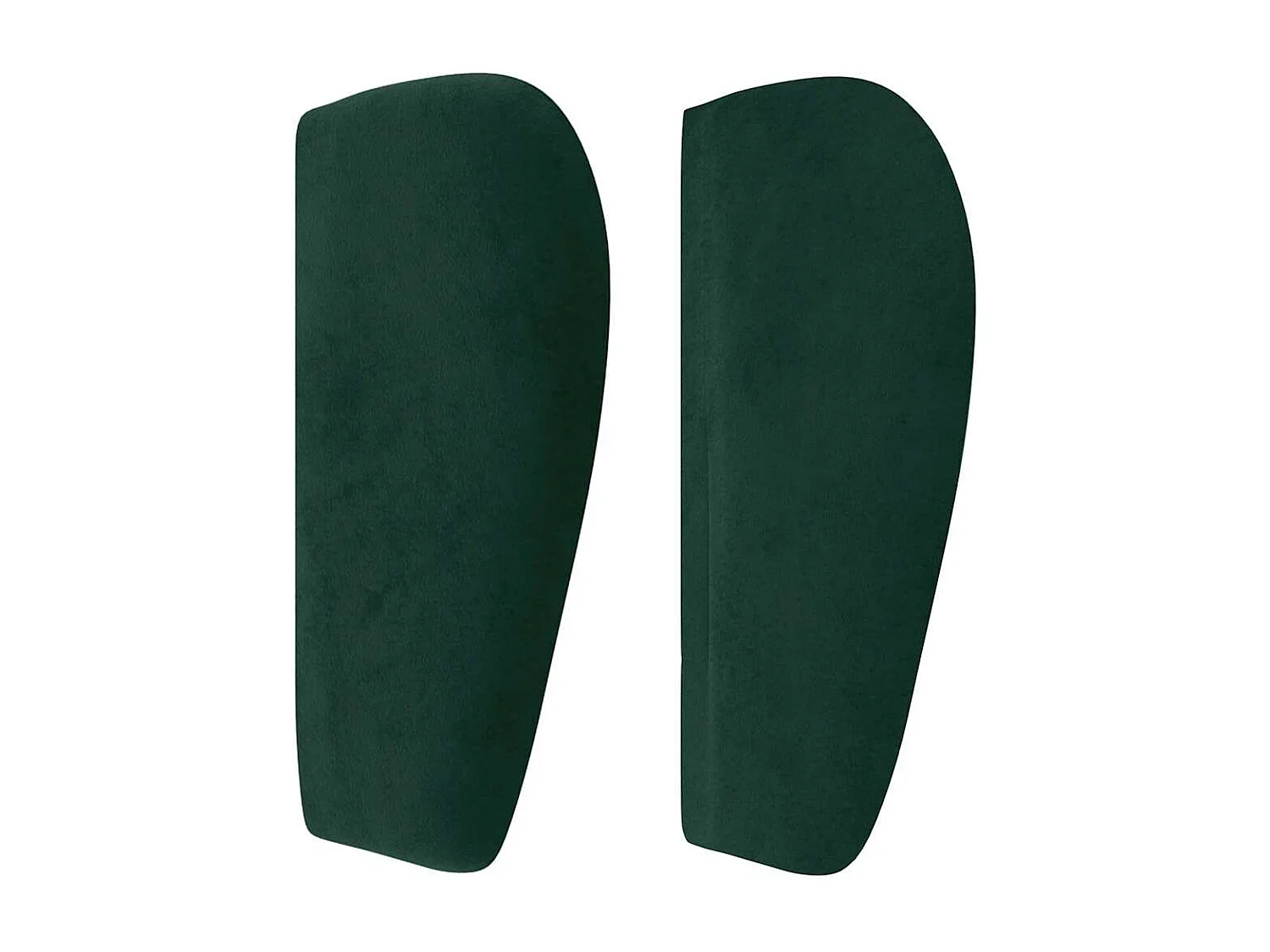 Tête de lit avec oreilles Vert foncé 163x23x78/88 cm Velours