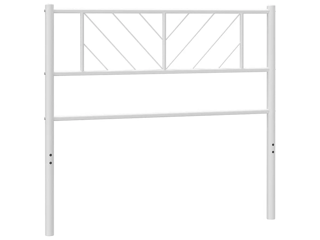 Tête de lit de remplacement métal blanc 75 cm