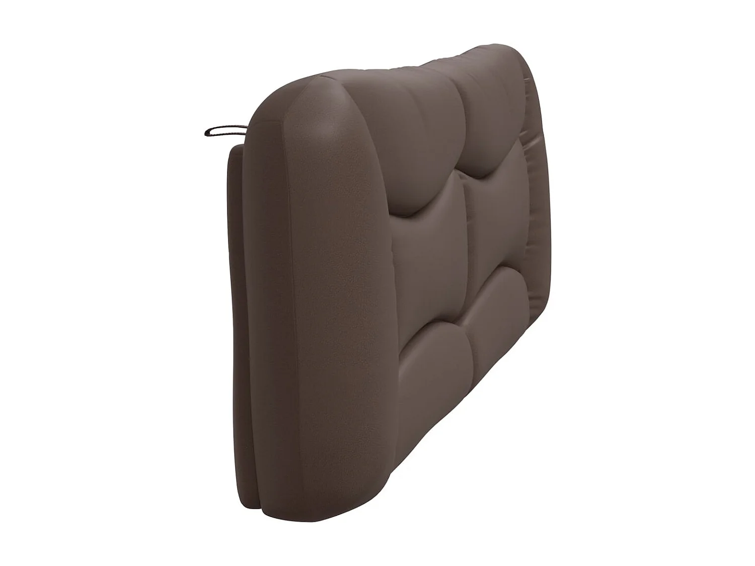 Coussin de tête de lit Hvar marron 200 cm similicuir