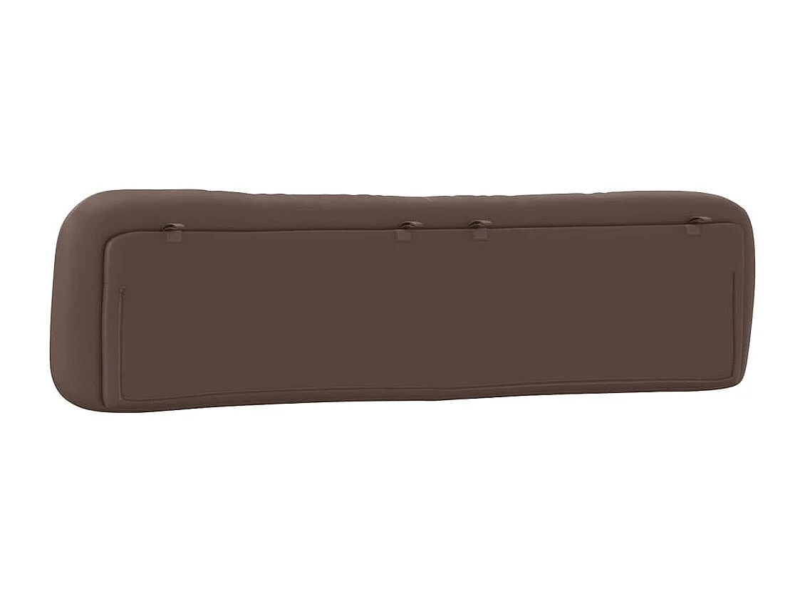 Coussin de tête de lit Hvar marron 200 cm similicuir