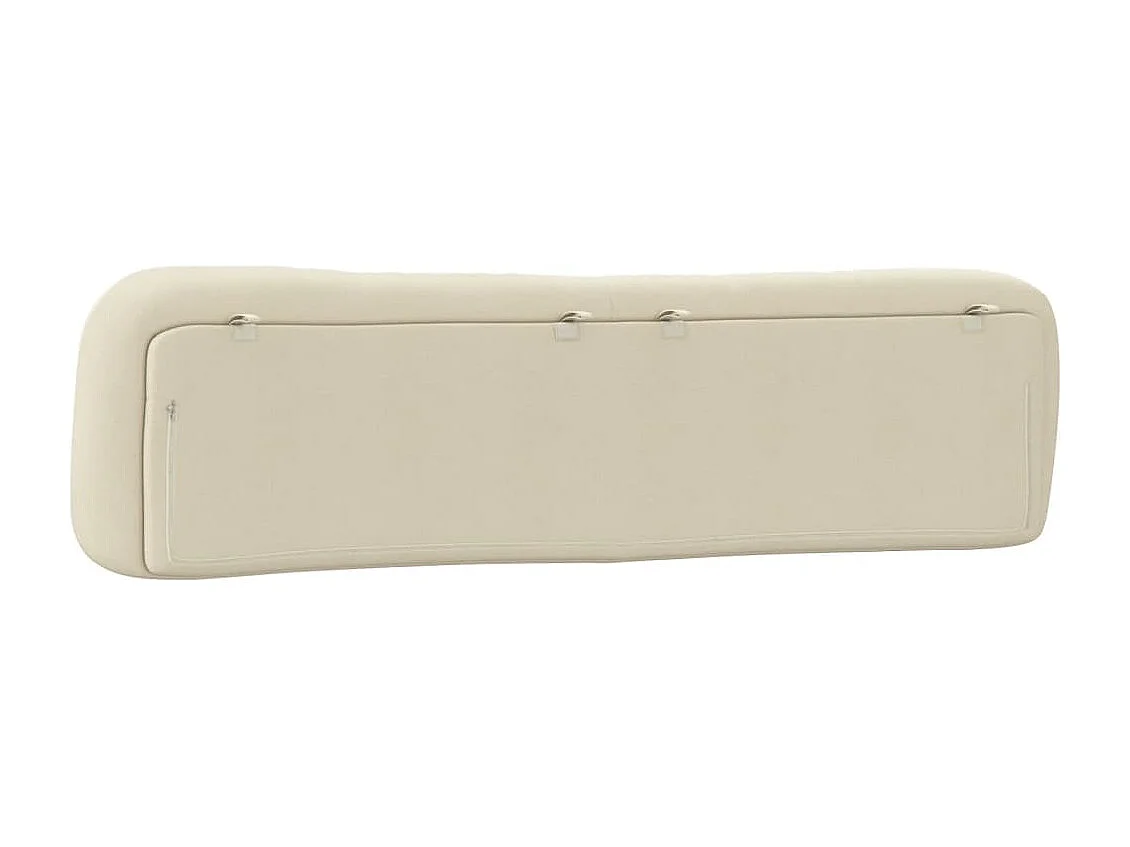 Coussin de tête de lit Hvar crème 200 cm tissu