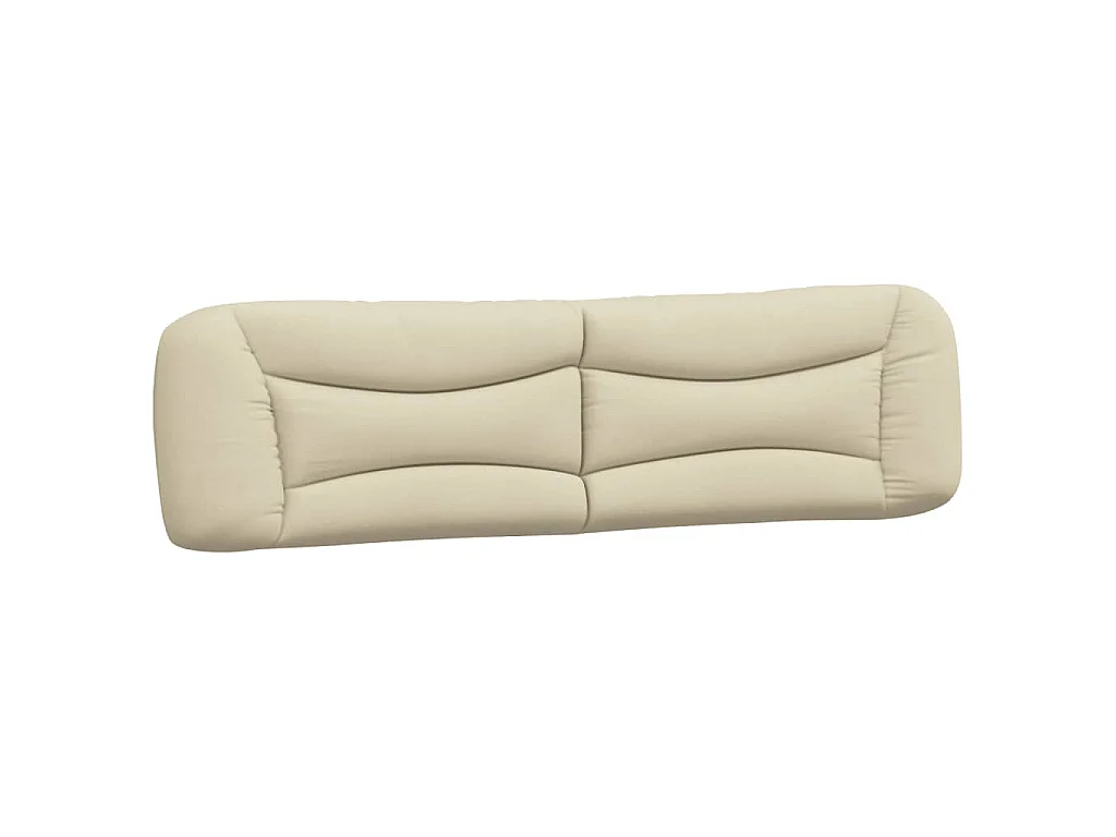 Coussin de tête de lit Hvar crème 200 cm tissu
