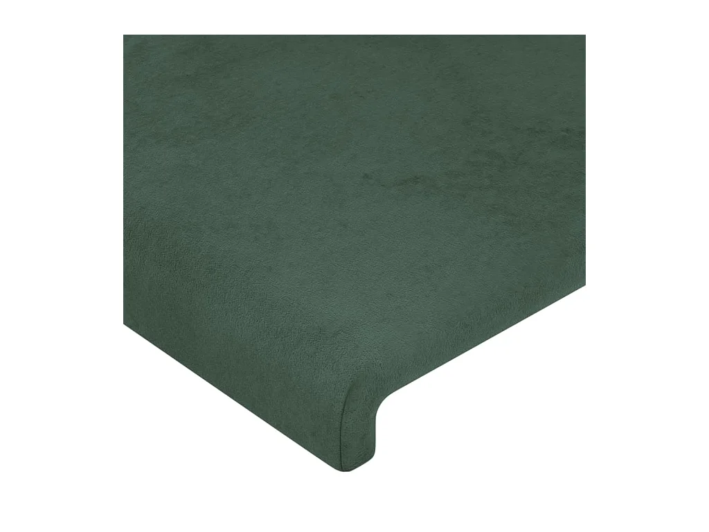 Kopfteil Dunkelgrün 144x5x118/128 cm Samt
