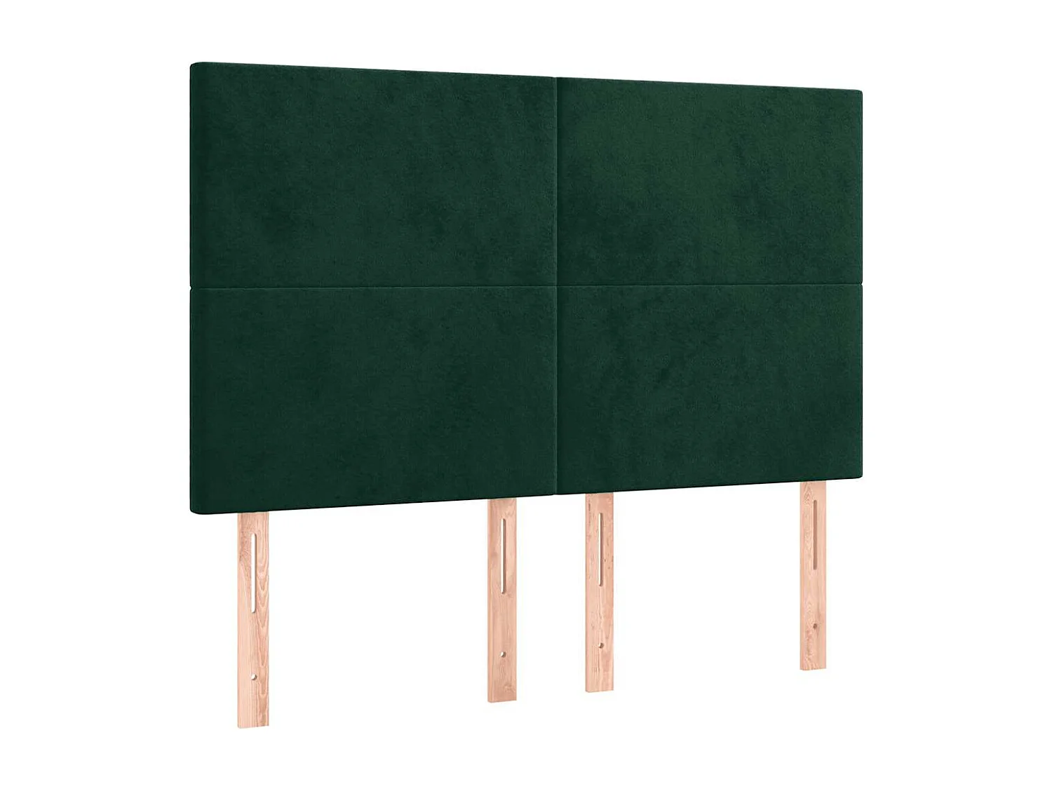 Tête de lit Vert foncé 144 x 5 x 118/128 cm Velours
