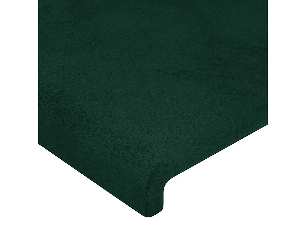 Tête de lit Vert foncé 144 x 5 x 118/128 cm Velours